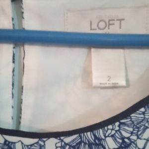 LOFT .floral dress size 2